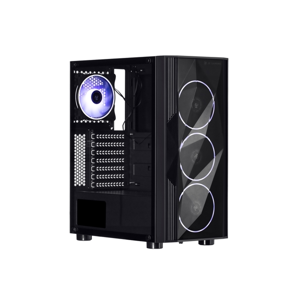 ქეისი 2E GA3401 Gaming Computer case ARDOR MidT, ARGB, TG (side panel), without PSU Black