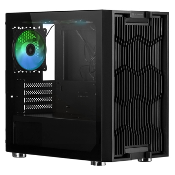 ქეისი 2E GM7 Gaming Computer case ASPER MiniT, ARGB, TG (side panel), without PSU Black