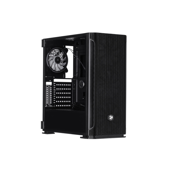 ქეისი 2E GAX1 Gaming Computer case FERA MidT, TG (side panel), without PSU Black