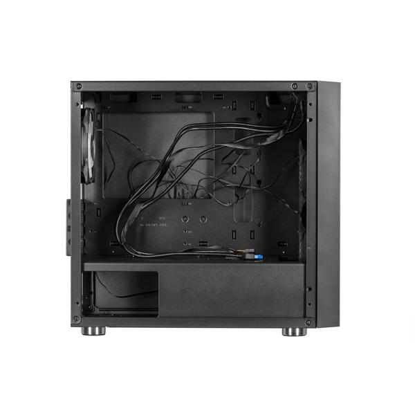 ქეისი 2E GM5 Gaming Computer case CLARUS MiniT, ARGB, TG (side/front panel), without PSU Black