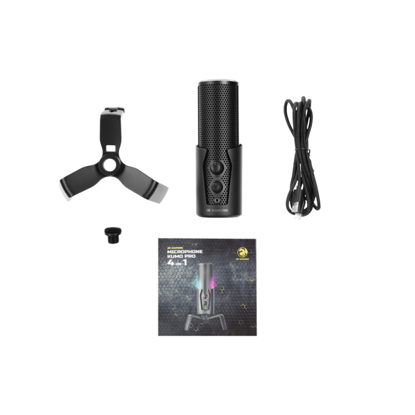 მიკროფონი 2E MG-STR-4IN1MIC Gaming Microphone Kumo Pro, 4in1 USB Black