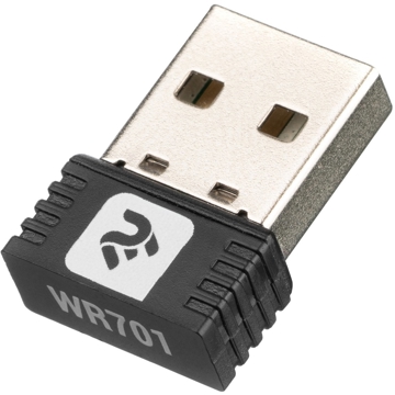 Wi-Fi ადაპტერი 2E WR701 PowerLink N300, Pico, USB2.0 Black