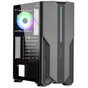 ქეისი 2E G3405 Gaming Computer case FORTIS MidT, ARGB, ARGB LED, TG (side panel), without PSU Black