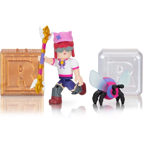 სათამაშო საკოლექციო ფიგურა Roblox ROB0353 Action Collection - Star Sorority: Bee Wrangler + Two Mystery Figure Bundle