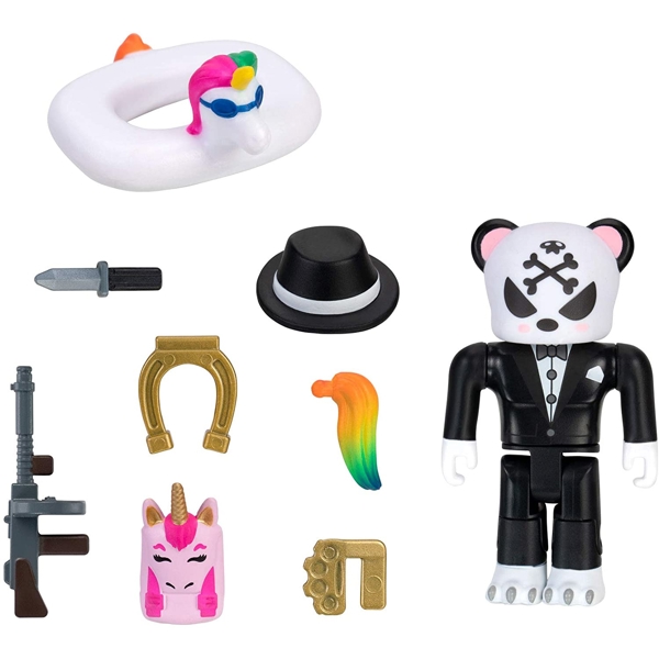 სათამაშო საკოლექციო ფიგურა Roblox ROB0354 Avatar Shop Series Collection - Rare Complicated Unicorn Gangster Panda Figure Pack