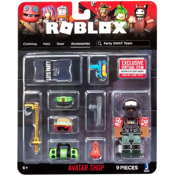 სათამაშო საკოლექციო ფიგურა Roblox ROB0350 Party SWAT Team Figure Pack