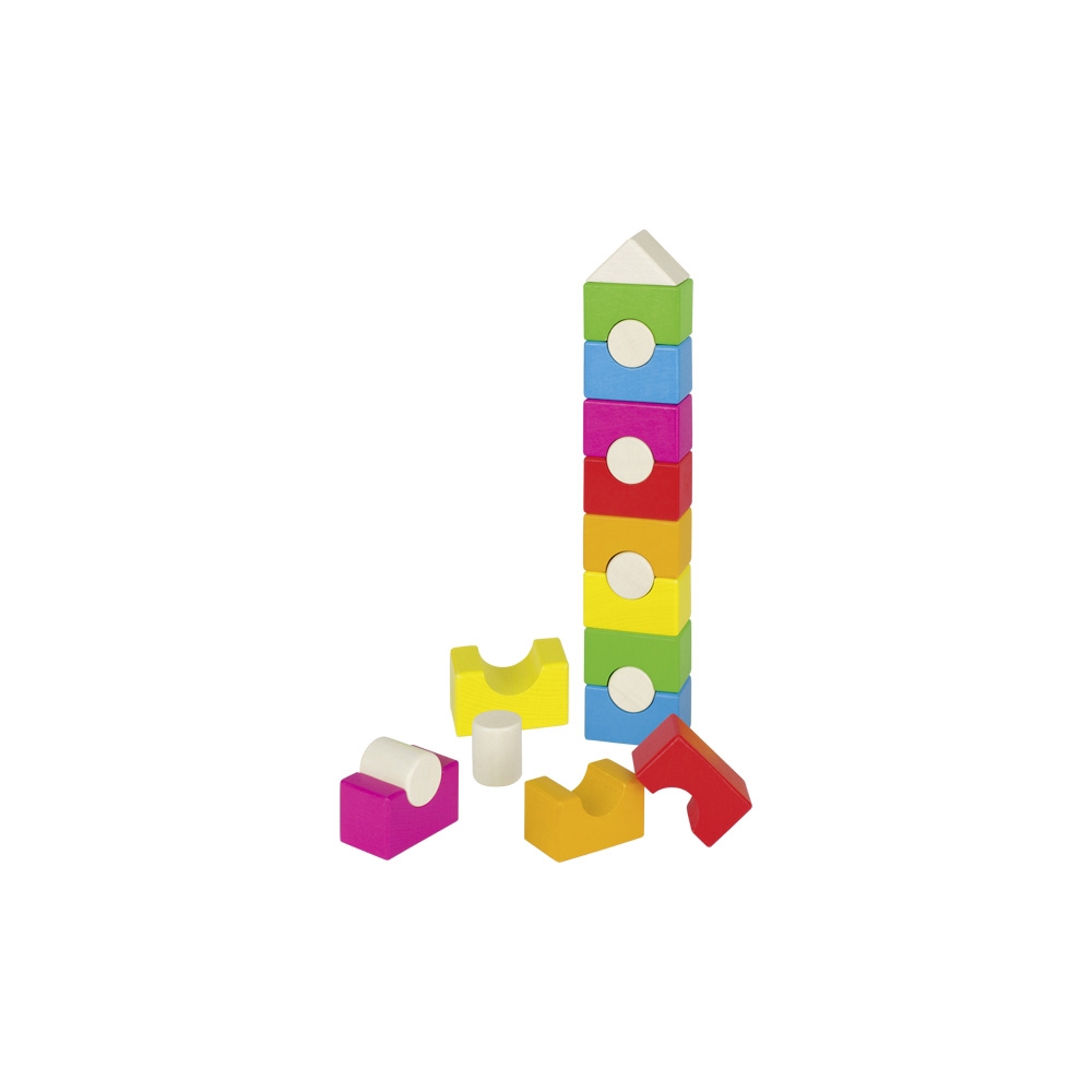 Goki 58587 Stacking tower rainbow house