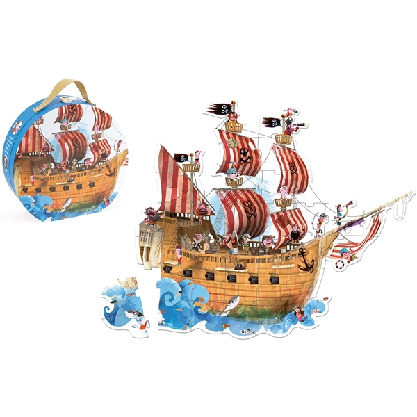 Janod J02819 Puzzle-outdoor Janod Ship of pirates 