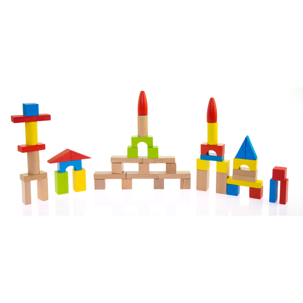 ხის სამშენებლო ბლოკები Goki 58575 Building blocks, Basic