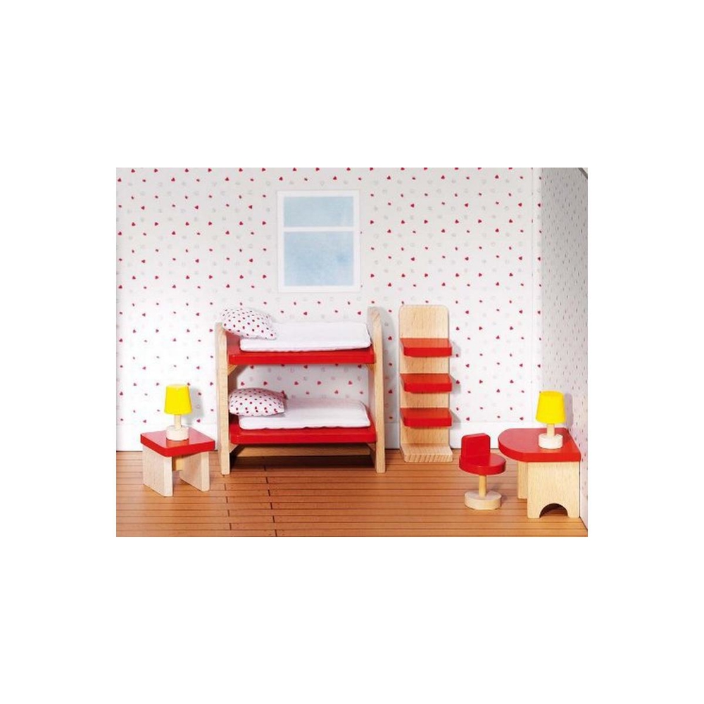 ავეჯის ნაკრები Goki 51719G Set for dolls Furniture for children's room 
