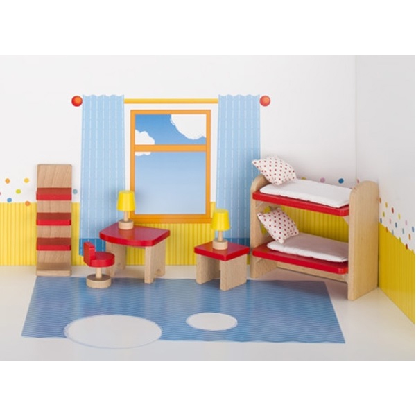 ავეჯის ნაკრები Goki 51719G Set for dolls Furniture for children's room 