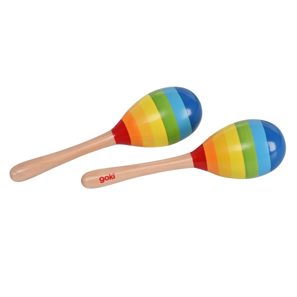 მარაკასი Goki 61922G Musical Instrument Maracas Rainbow 