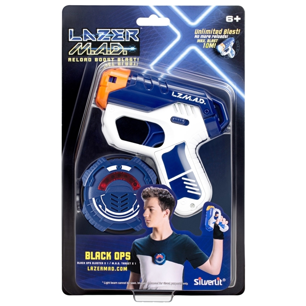 Silverlit LM-86861 Lazer M.A.D. Black Ops Mini Blaster + Target