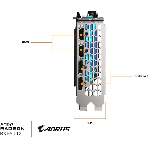 ვიდეო დაფა Gigabyte Radeon RX 6900 XT 16GB DDR6 Aorus X Waterforce