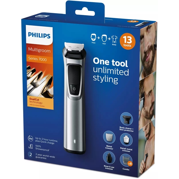 უნივერსალური საკრეჭი Philips MG7715/15 Face, Hair And Body Trimmer