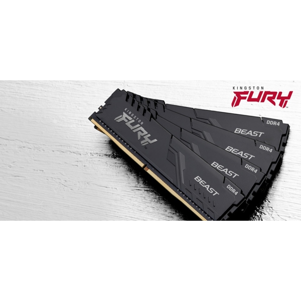 ოპერატიული მეხსიერება Kingston KF432C16BB/16 DDR4 3200 16GB Kingston Fury Beast Black