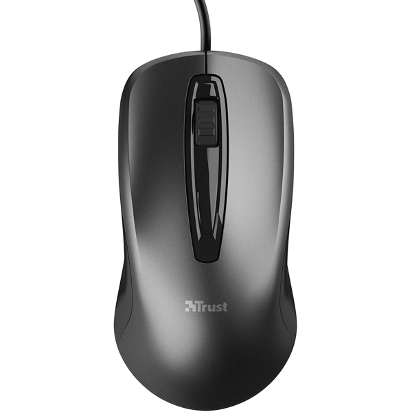 მაუსი Trust 23733 Wired Optical Mouse Black