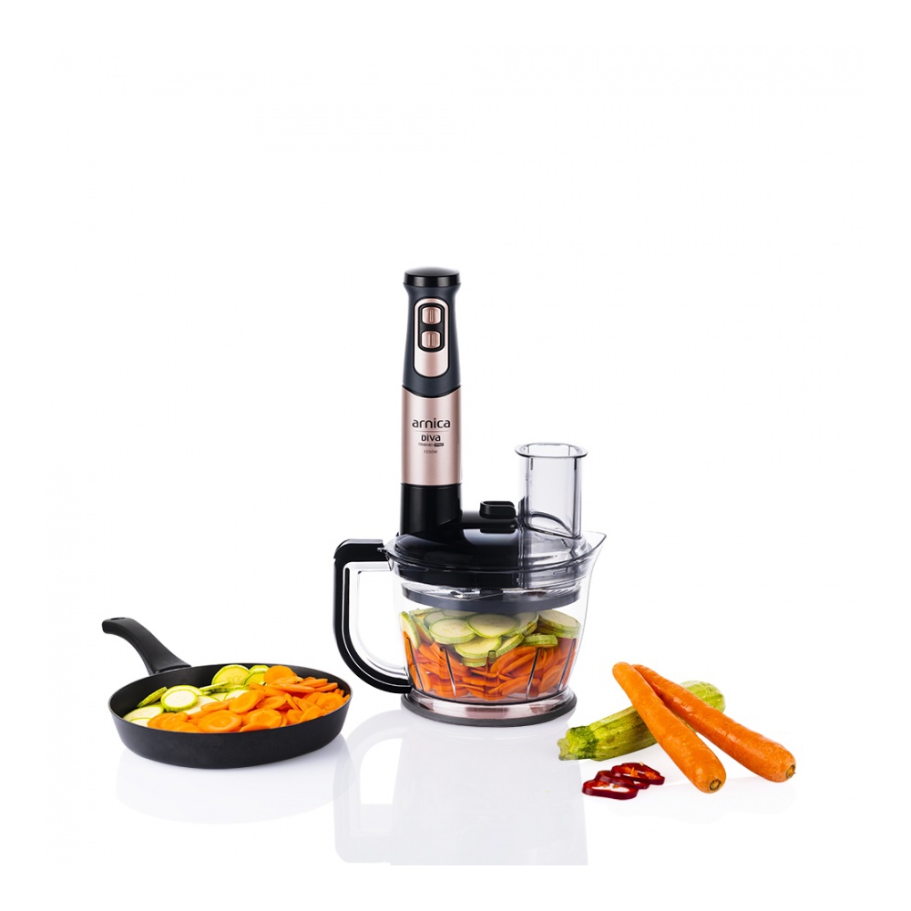 ხელის ბლენდერი Arnica GH21802 Diva Trend Pro, 1200W, 1,75L, Hand Blender, Rose