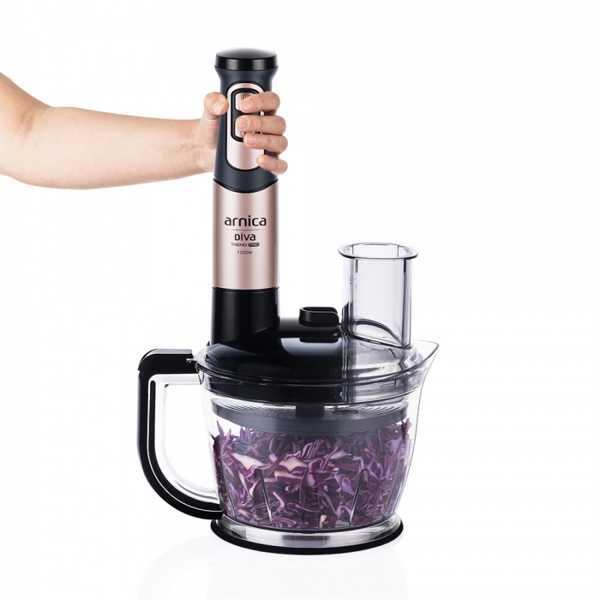  Arnica GH21802 Diva Trend Pro 1200 W Blender Set Rose