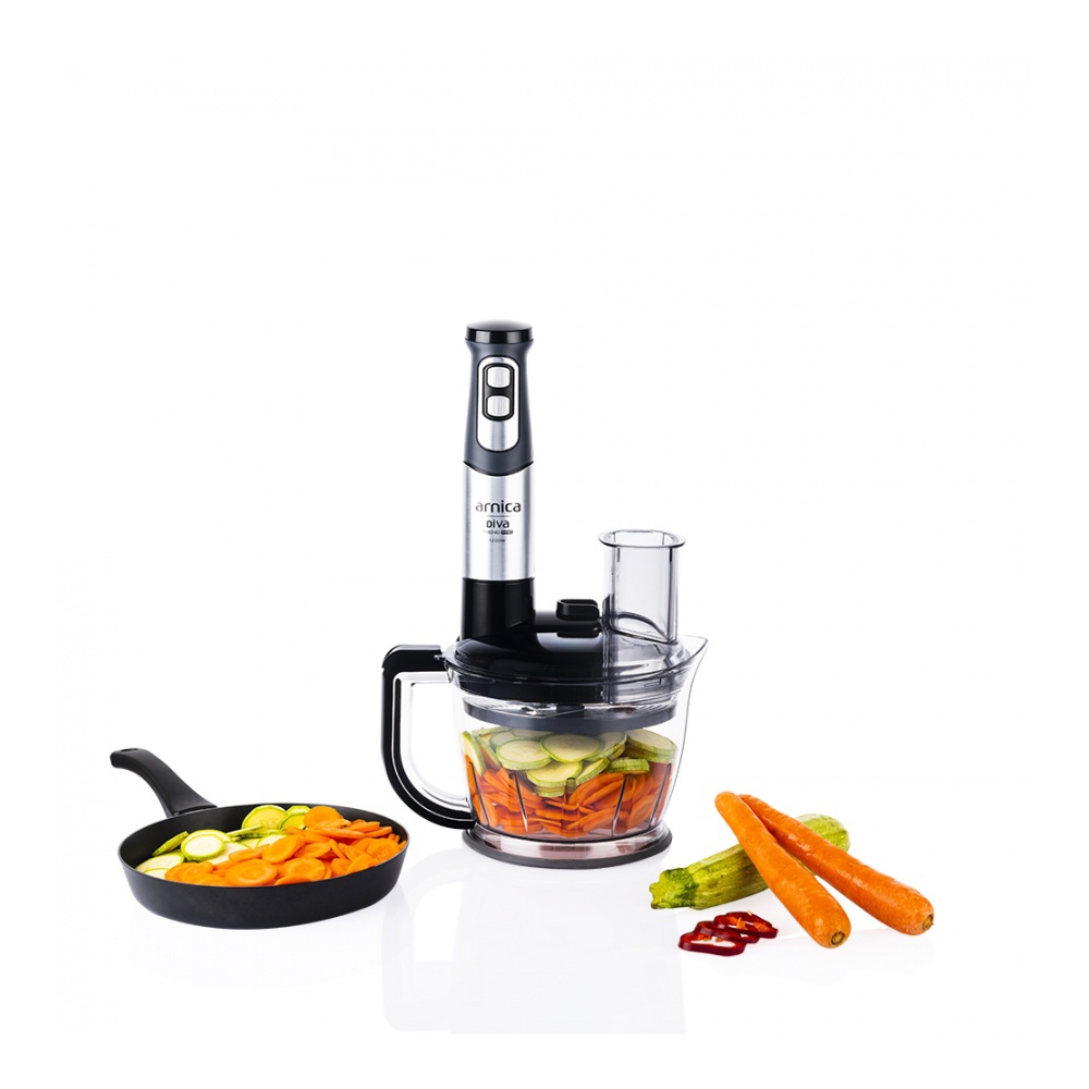 ხელის ბლენდერი Arnica GH21801 Diva Trend Pro, 1200W, 1.75L, Hand Blender, Silver