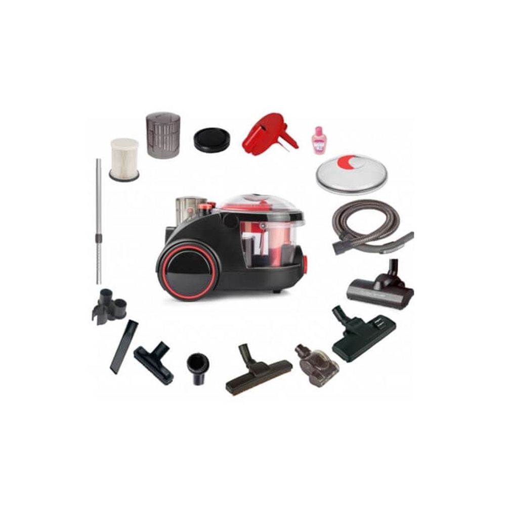 მტვერსასრუტი მშრალი და სველი წმენდით Arnica ET11132 2400 W, 3L Black