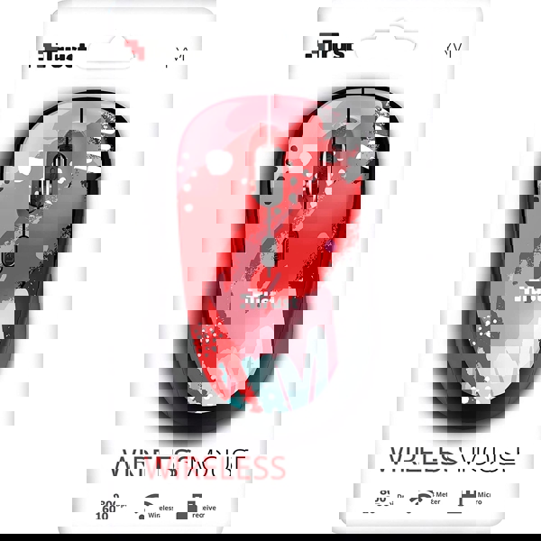 მაუსი Trust 24440 Yvi Wireless Mouse Red