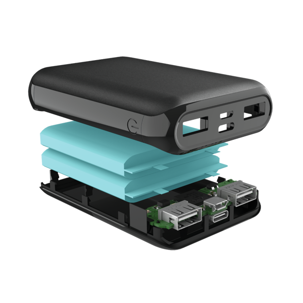 პორტატული დამტენი Trust 23769 Pacto2 High-density 10000MAH Powerbank