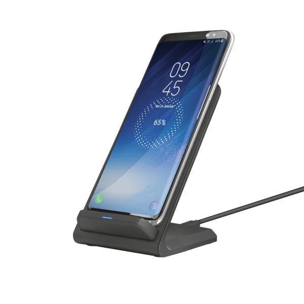 მობილურის დამტენი Trust 23069 Expo10 Wireless FastCharging Desk Stand Black