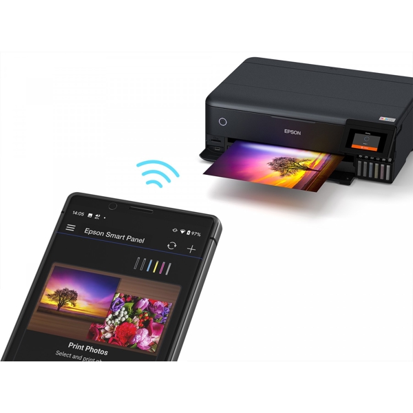 პრინტერი Epson L8180 Multifunction A3+ InkTank Photo Printer LAN, USB, Wi-Fi Black