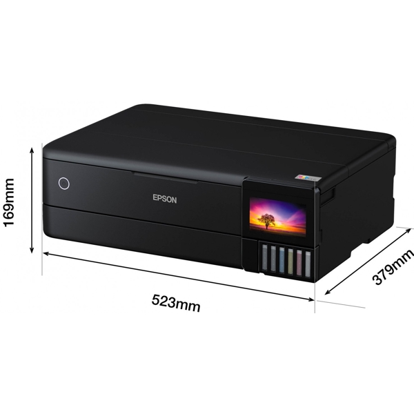 პრინტერი Epson L8180 Multifunction A3+ InkTank Photo Printer LAN, USB, Wi-Fi Black