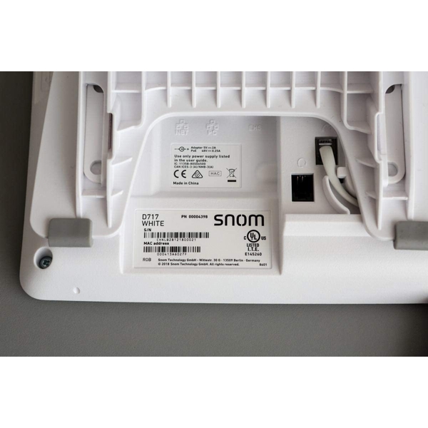 IP ტელეფონი Snom 00004398 SIP Desk Telephone WLAN, PoE IEEE, RJ45, White