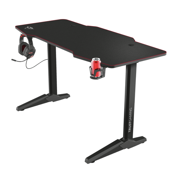 Trust 23802 GXT 1175 Imperius XL Gaming Desk Black