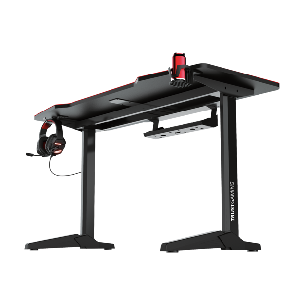 Trust 23802 GXT 1175 Imperius XL Gaming Desk Black