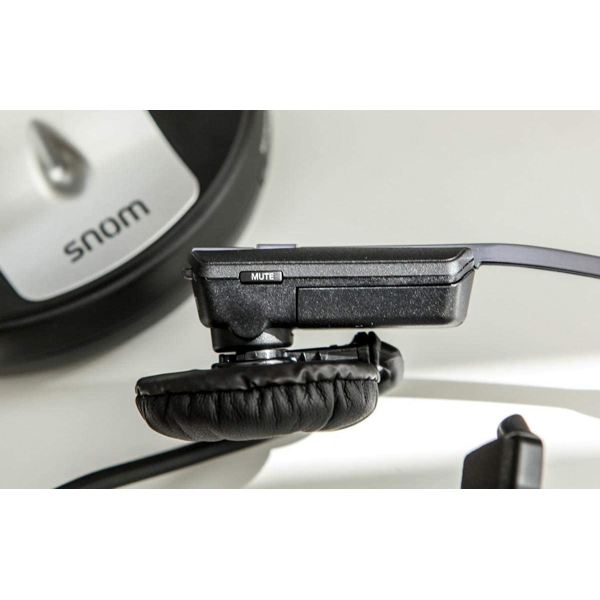 ყურსასმენი Snom A170 Wireless DECT Headset, 3 Ways Of Wearing, LED, Black/Silver