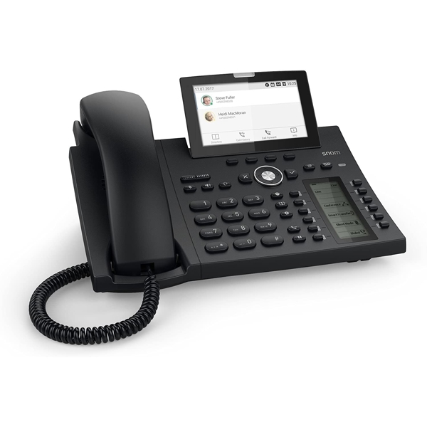 IP ტელეფონი Snom D385 Deskphone 12 SIP Identities, Bluetooth, USB, Black