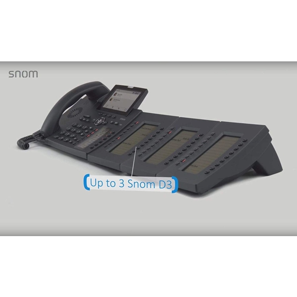 IP ტელეფონი Snom D385 Deskphone 12 SIP Identities, Bluetooth, USB, Black