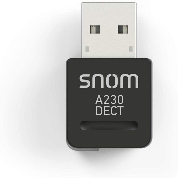 Snom A230 DECT USB stick Conference Bundle USB2.0, CE, IEC 60950, Black