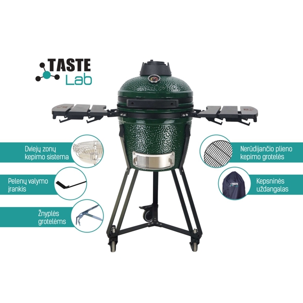 ბარბექიუ Kamado 619TLAU16  TasteLab D40cm Green