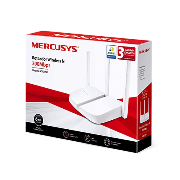 როუტერი MERCUSYS MW305R 300Mbps Wireless N Router, Three 5dBi Antennas, White