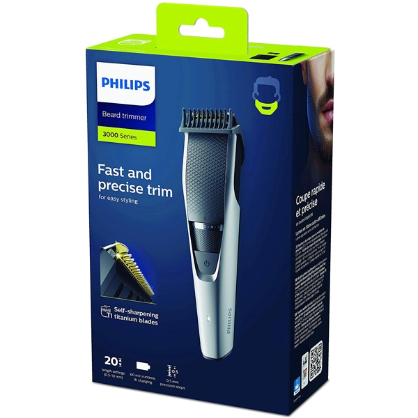 წვერსაპარსი Philips BT3222/14, Electric Shaver, Silver