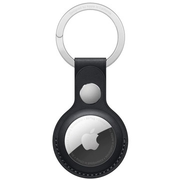 აირთაგის ქეისი Apple MMF93ZM/A  Airtag Leather Key Ring - Midnight Black