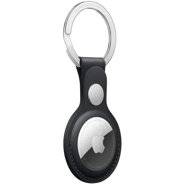 აირთაგის ქეისი Apple MMF93ZM/A  Airtag Leather Key Ring - Midnight Black