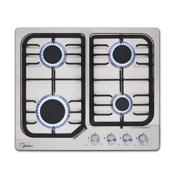 Midea MG687X Gas Hob Silver