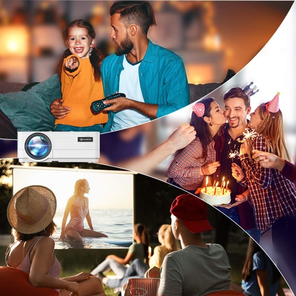 პროექტორი Vankyo LEISURE 470 Full HD 1080P Mini Projector With Synchronize Smart Phone Screen, 50,000Hrs, Built-in Speakers, WiFi, White