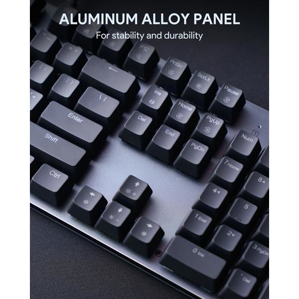 კლავიატურა Aukey KMG12 Mechanical Keyboard 104 Key With Gaming Software Black