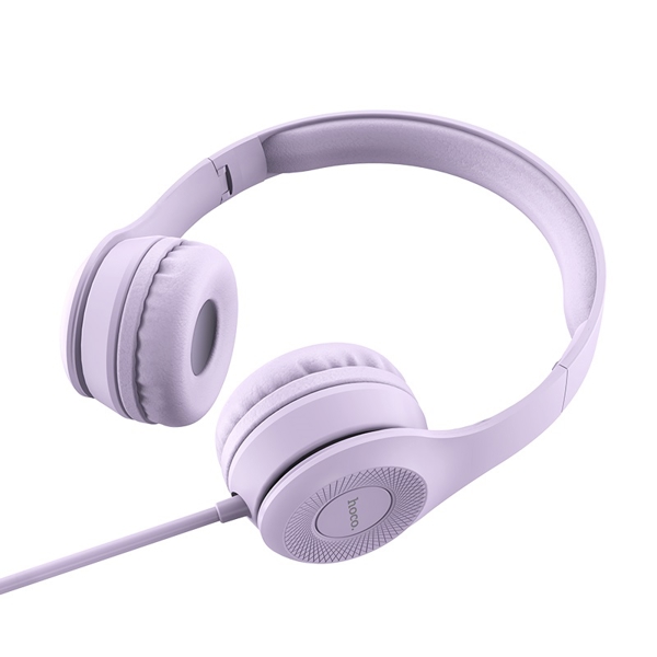 ყურსასმენი HOCO W21 Graceful charm wird headphones 3.5mm Jack Purple