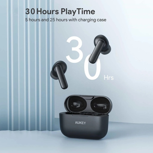 ყურსასმენი Aukey EP-M1 True Wireless Earbuds TWS With BT 5.0, Black