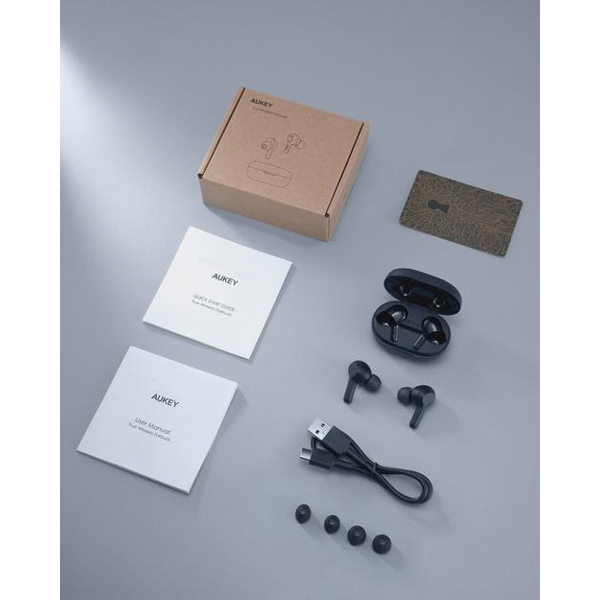 ყურსასმენი Aukey EP-T25 TWS Bluetooth 5.0 IPX5 True Wireless Earbuds, Black