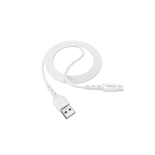 USB კაბელი Hoco DU01 1M USB to Micro USB White