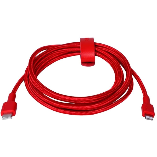 USB კაბელი AUKEY CB-CL2 RD USB-C To Lightning, 2m, Red